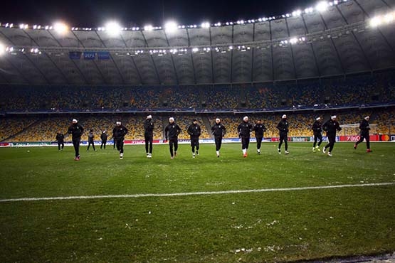 Kiev'de -7 derece soğuktaki antrenmandan kareler - Görsel 17