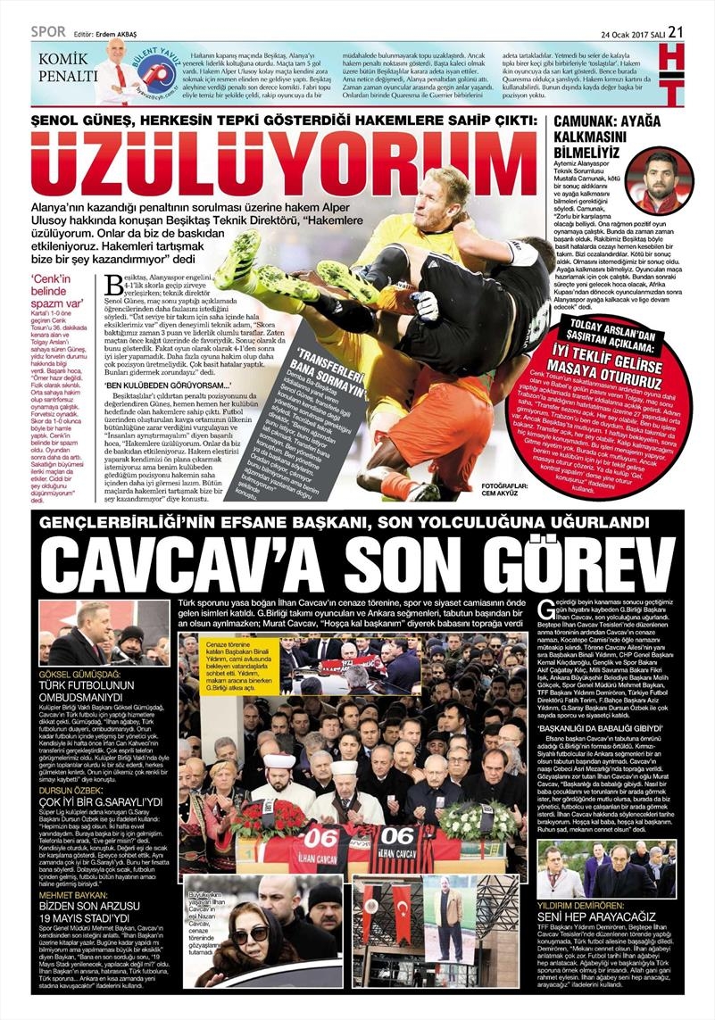 24 Ocak 2017 | İşte gazetelerin Beşiktaş manşetleri - Görsel 10