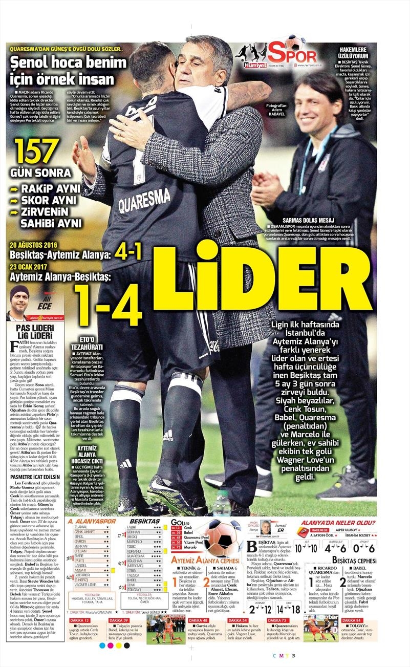 24 Ocak 2017 | İşte gazetelerin Beşiktaş manşetleri - Görsel 13