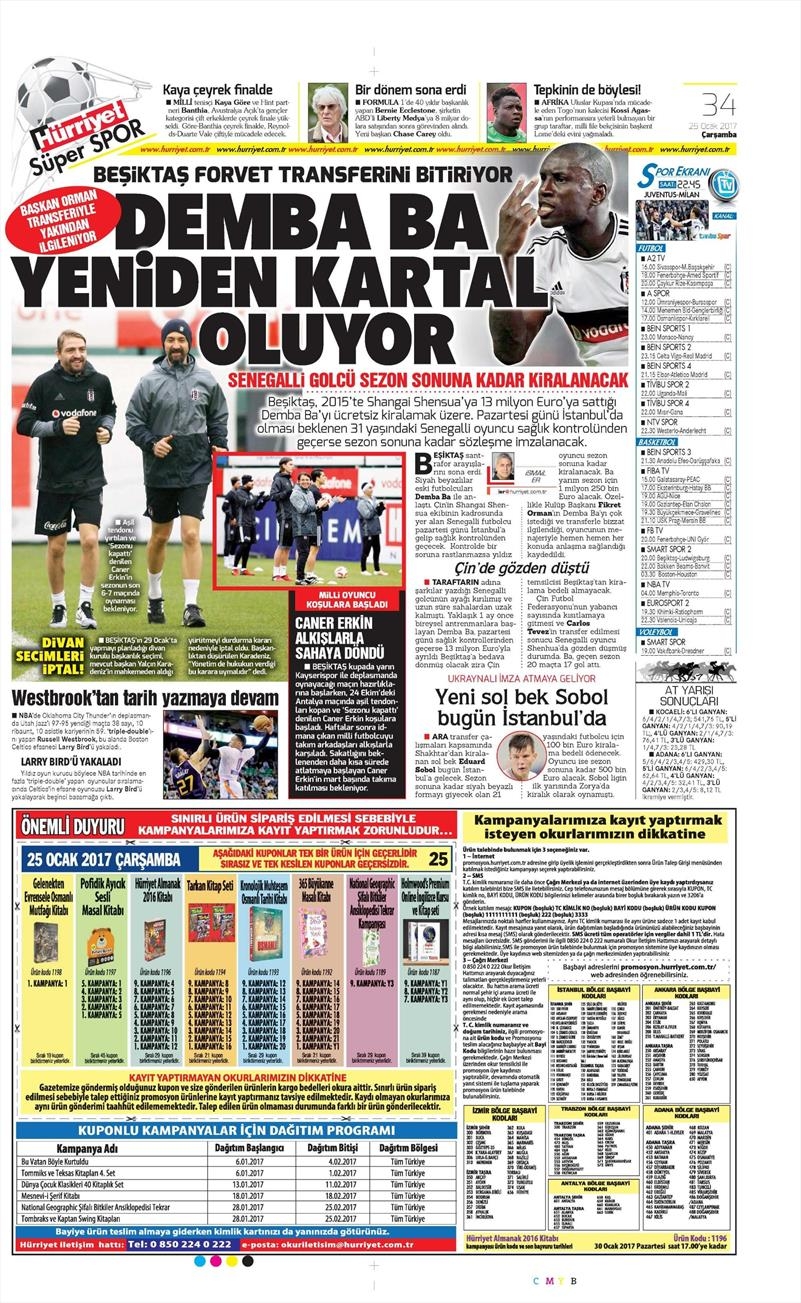 25 Ocak 2017 | İşte gazetelerin Beşiktaş manşetleri - Görsel 5