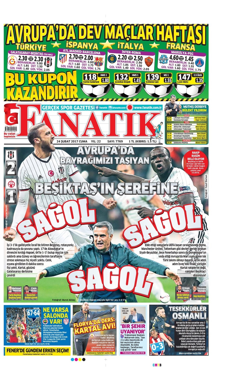 24 Şubat 2017 | İşte gazetelerin Beşiktaş manşetleri - Görsel 10