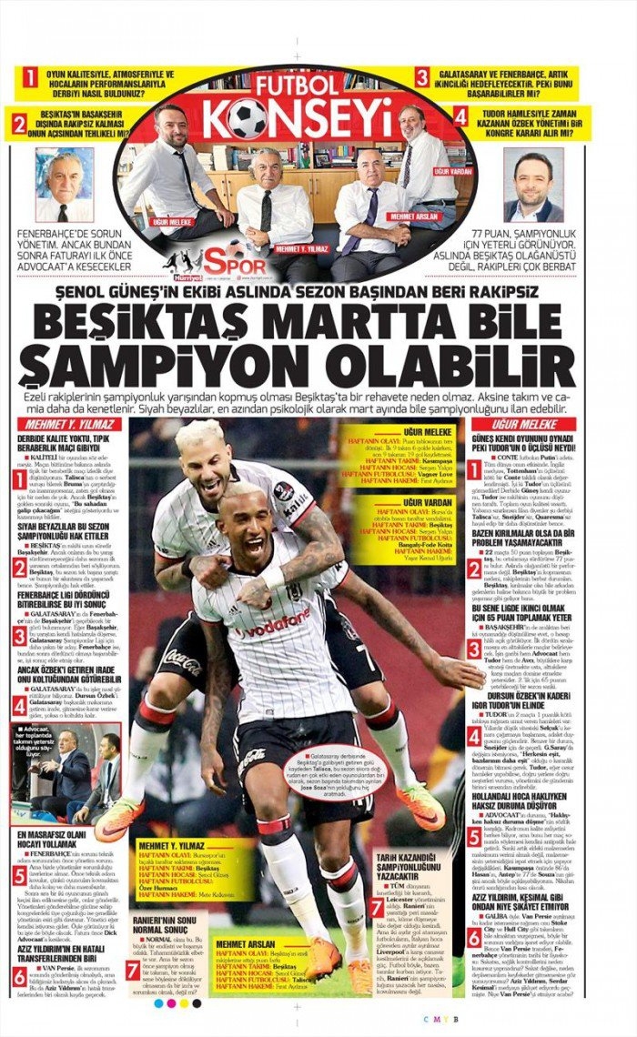 1 Mart 2017 | İşte gazetelerin Beşiktaş manşetleri - Görsel 3