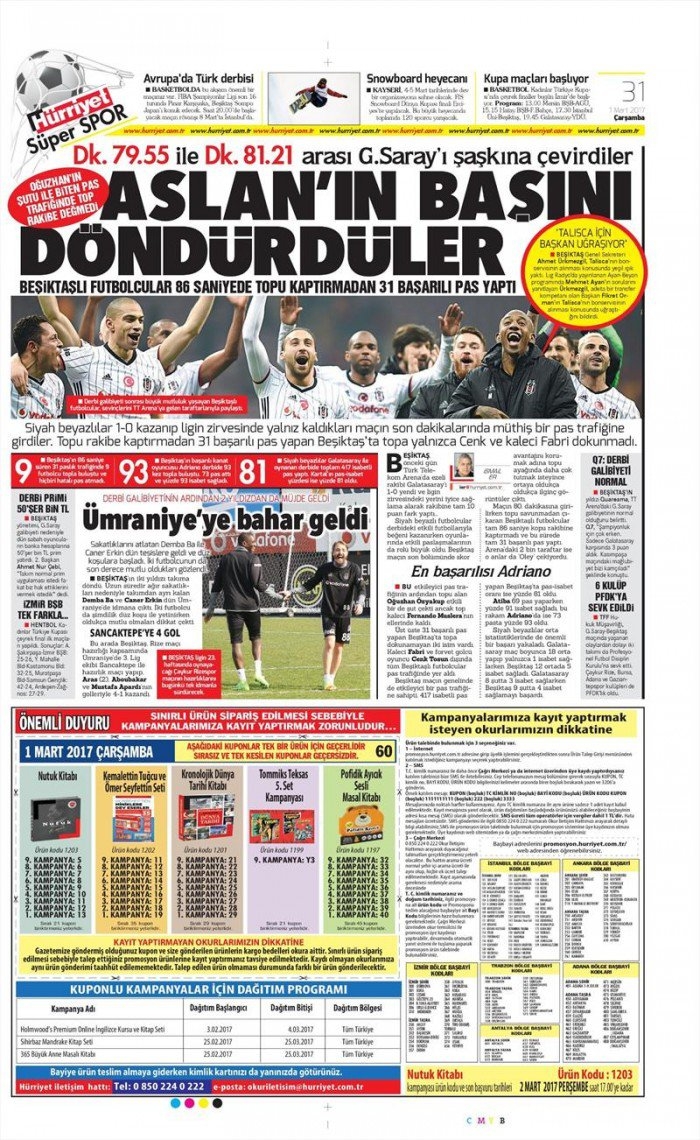 1 Mart 2017 | İşte gazetelerin Beşiktaş manşetleri - Görsel 4