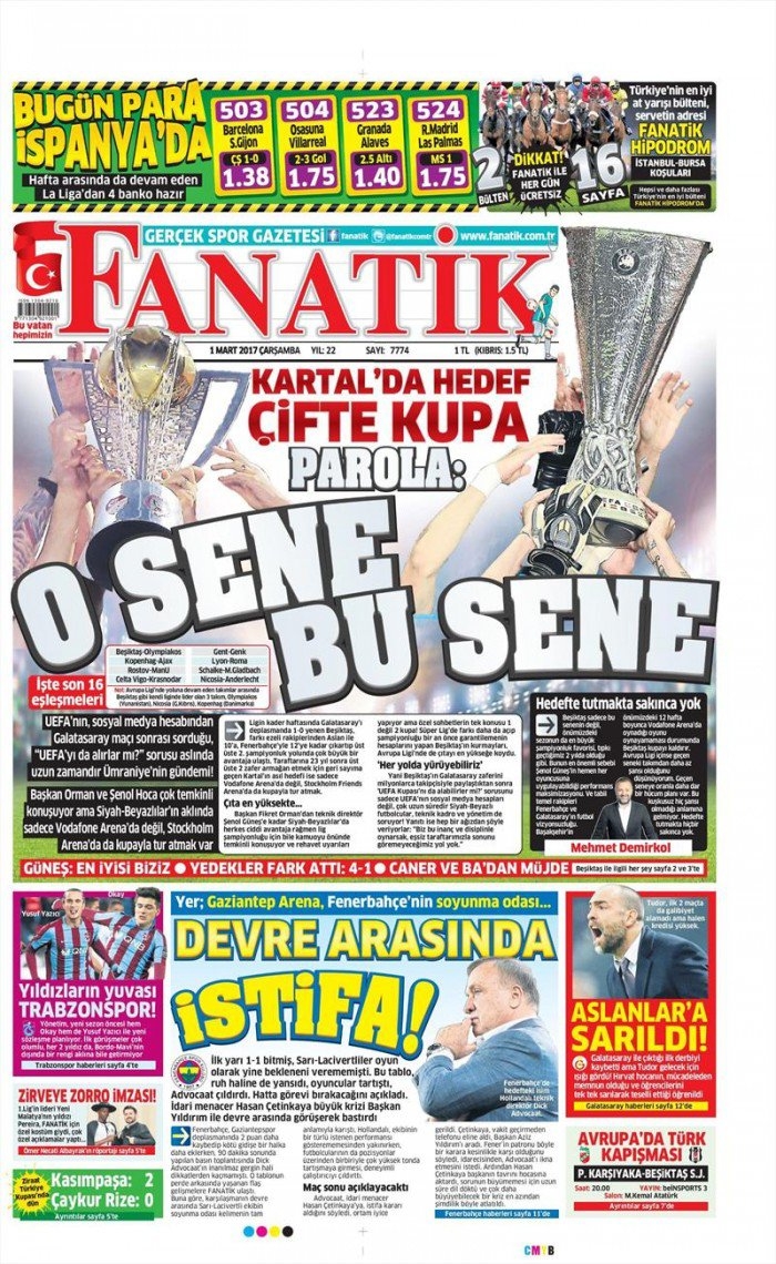 1 Mart 2017 | İşte gazetelerin Beşiktaş manşetleri - Görsel 7