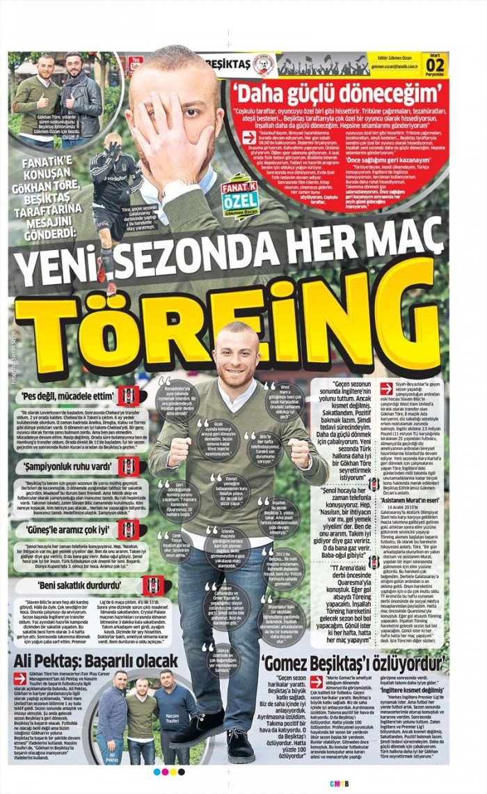 2 Mart 2017 | İşte gazetelerin Beşiktaş manşetleri - Görsel 2