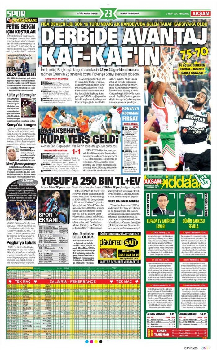 2 Mart 2017 | İşte gazetelerin Beşiktaş manşetleri - Görsel 6