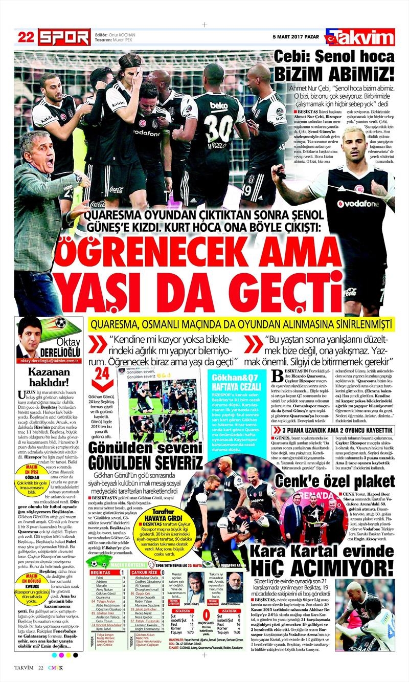 5 Mart 2017 | İşte galibiyet manşetleri - Görsel 18
