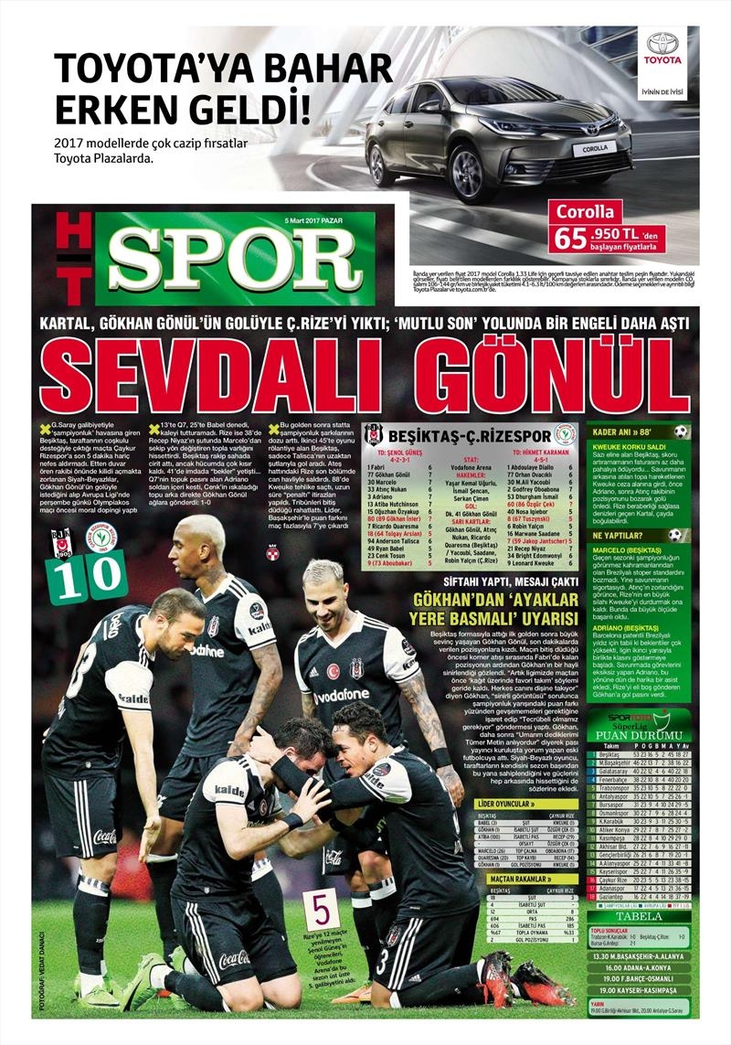 5 Mart 2017 | İşte galibiyet manşetleri - Görsel 6