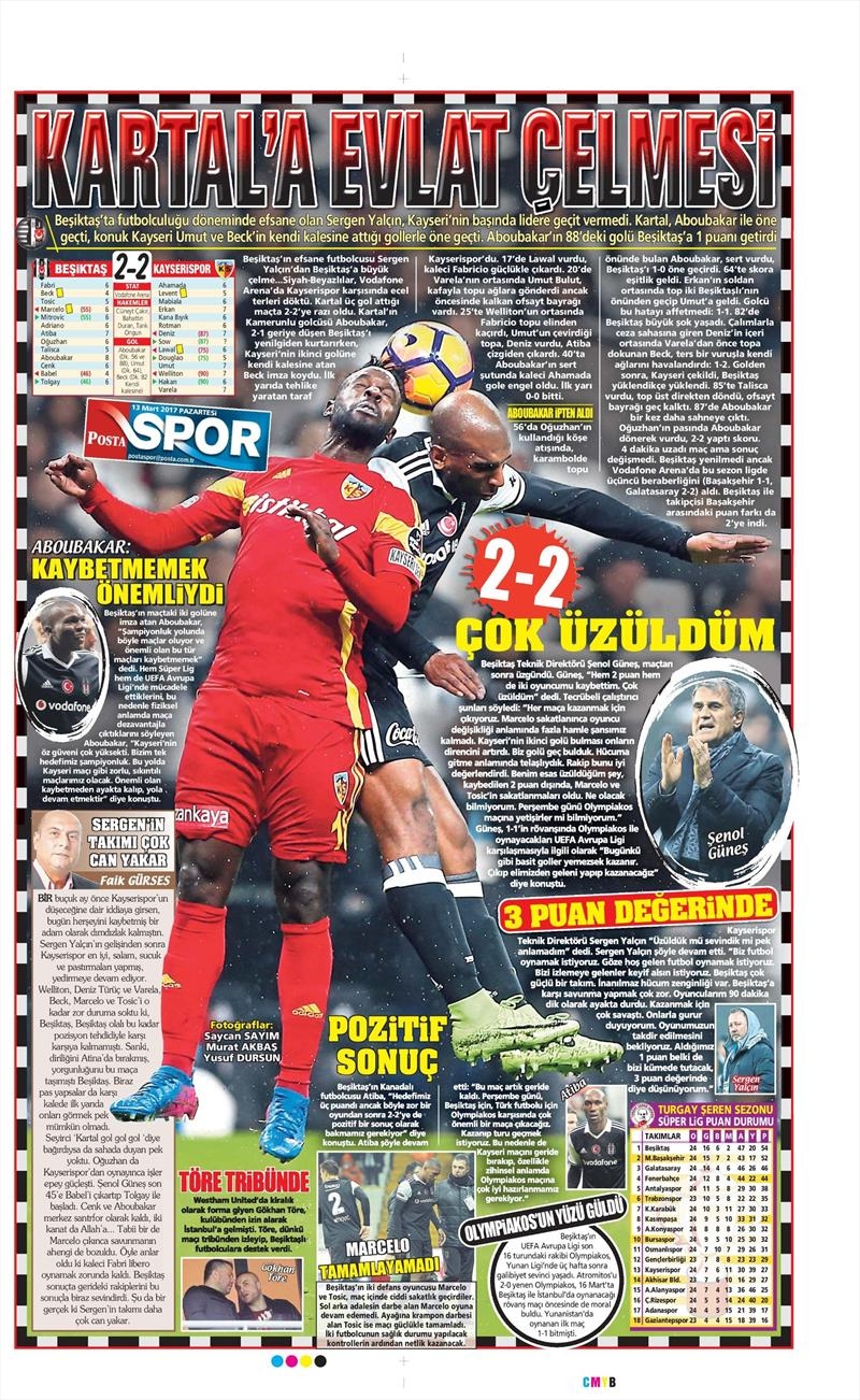 13 Mart 2017 | İşte gazetelerin Beşiktaş manşetleri - Görsel 7