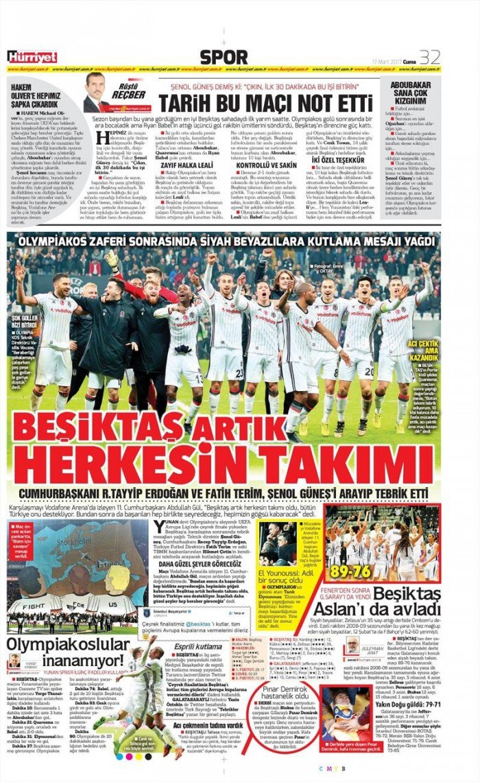 17 Mart 2017 | İşte gazetelerin Beşiktaş manşetleri - Görsel 15