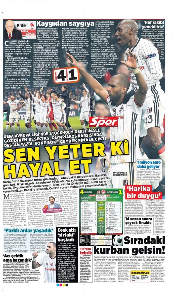 17 Mart 2017 | İşte gazetelerin Beşiktaş manşetleri - Görsel 18