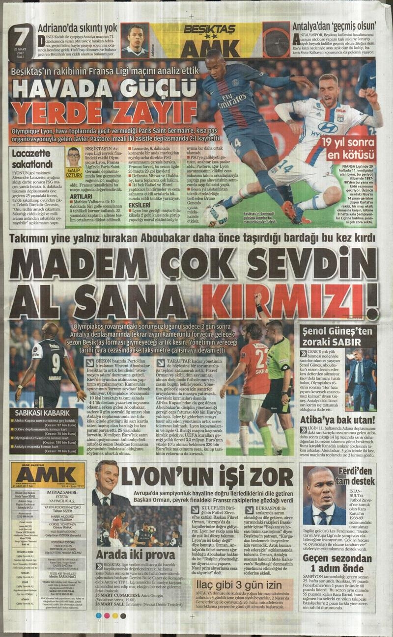 21 Mart 2017 | İşte gazetelerin Beşiktaş manşetleri - Görsel 11