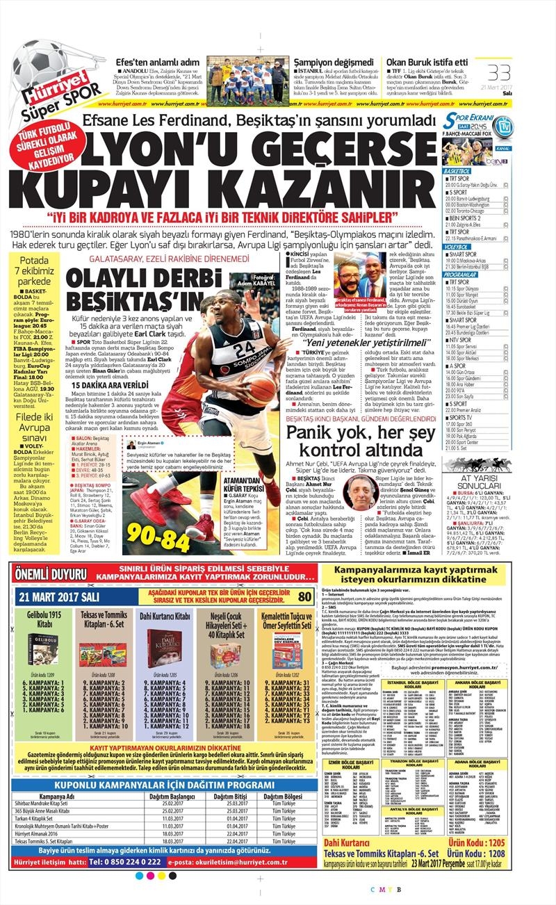 21 Mart 2017 | İşte gazetelerin Beşiktaş manşetleri - Görsel 3