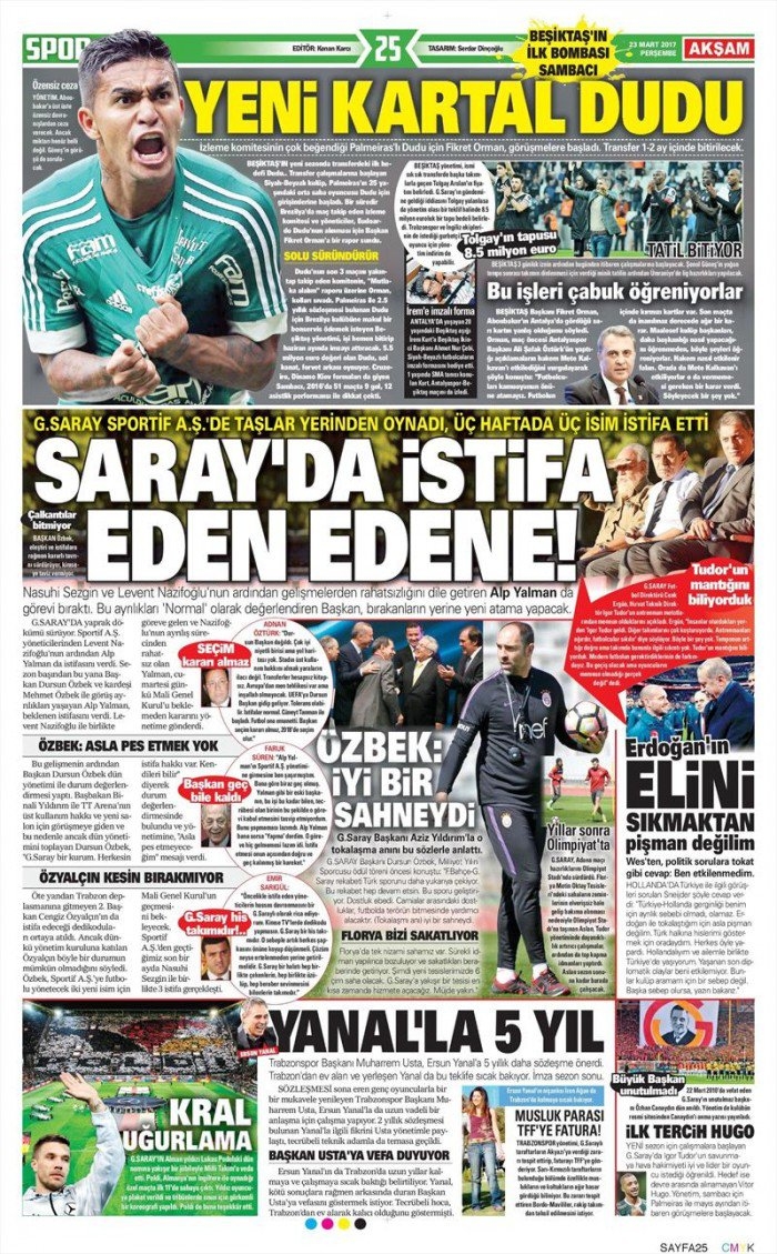 23 Mart 2017 | İşte gazetelerin Beşiktaş manşetleri - Görsel 2