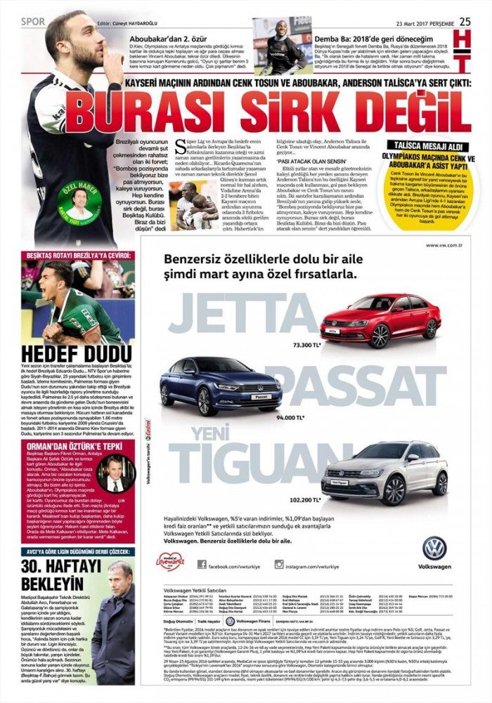 23 Mart 2017 | İşte gazetelerin Beşiktaş manşetleri - Görsel 3