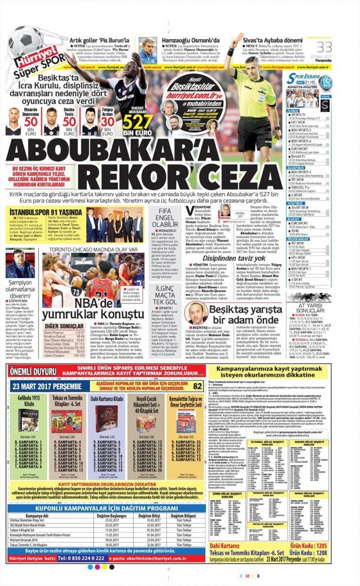 23 Mart 2017 | İşte gazetelerin Beşiktaş manşetleri - Görsel 4