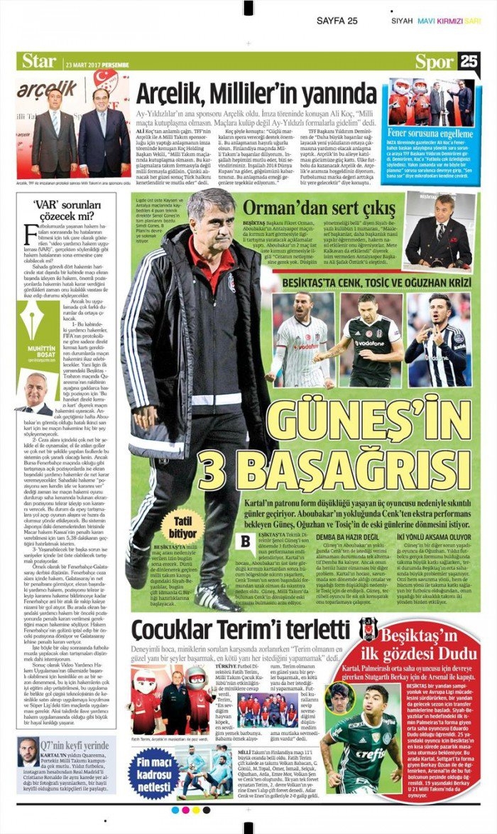 23 Mart 2017 | İşte gazetelerin Beşiktaş manşetleri - Görsel 7