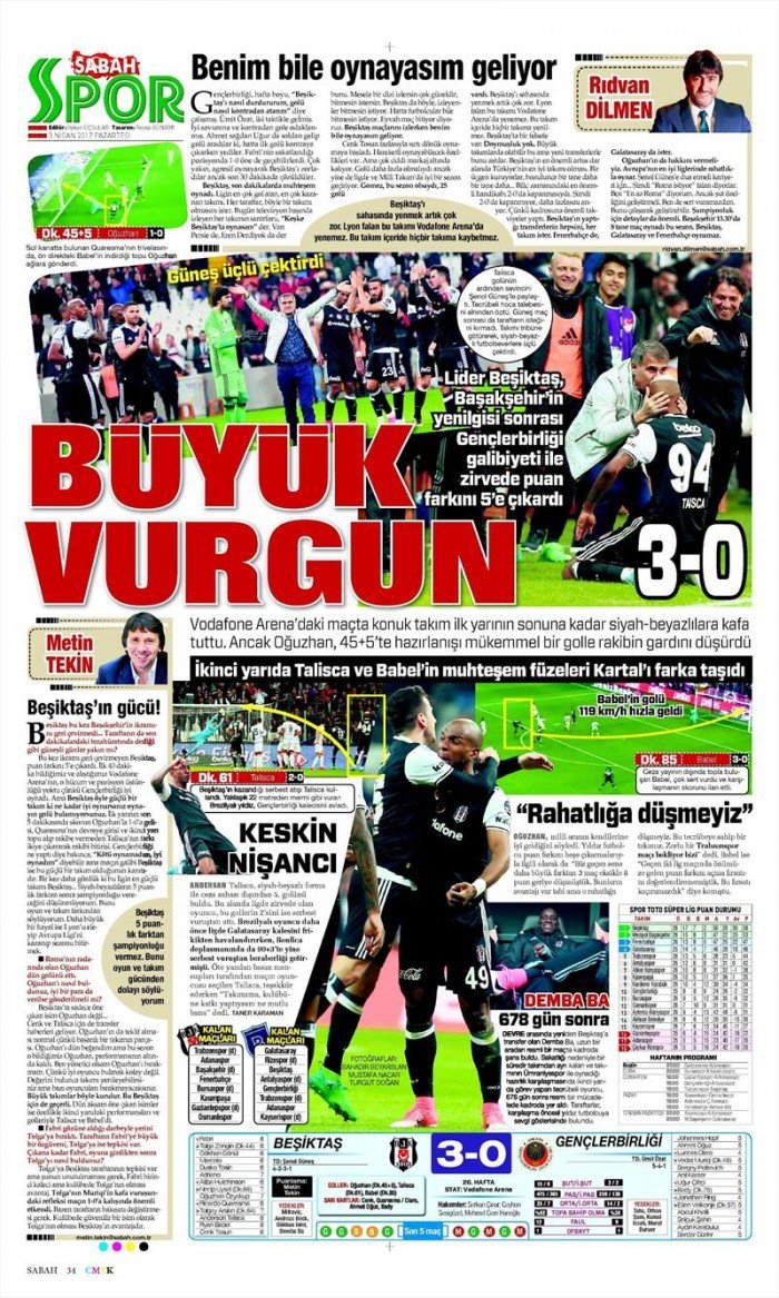 3 Nisan 2017 | İşte gazetelerin Beşiktaş manşetleri - Görsel 13