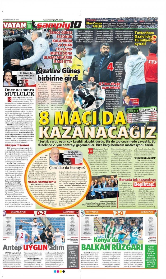 3 Nisan 2017 | İşte gazetelerin Beşiktaş manşetleri - Görsel 15