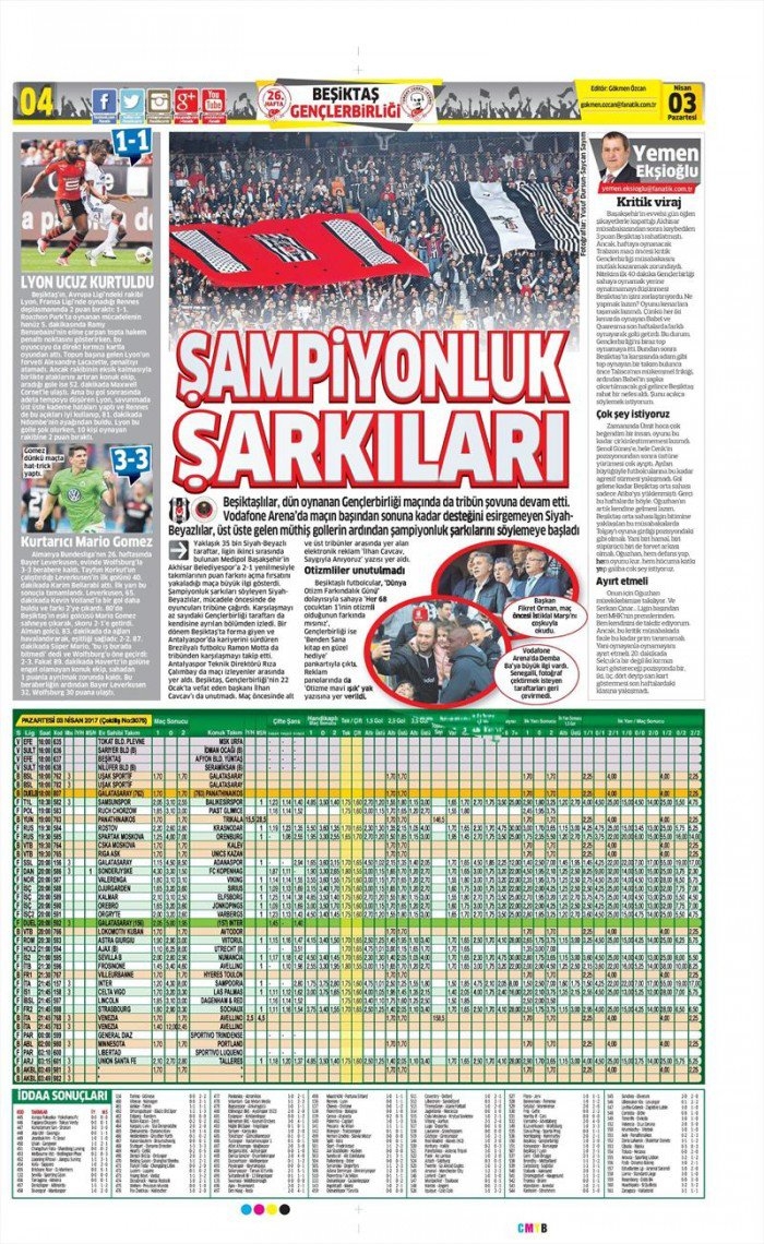3 Nisan 2017 | İşte gazetelerin Beşiktaş manşetleri - Görsel 4