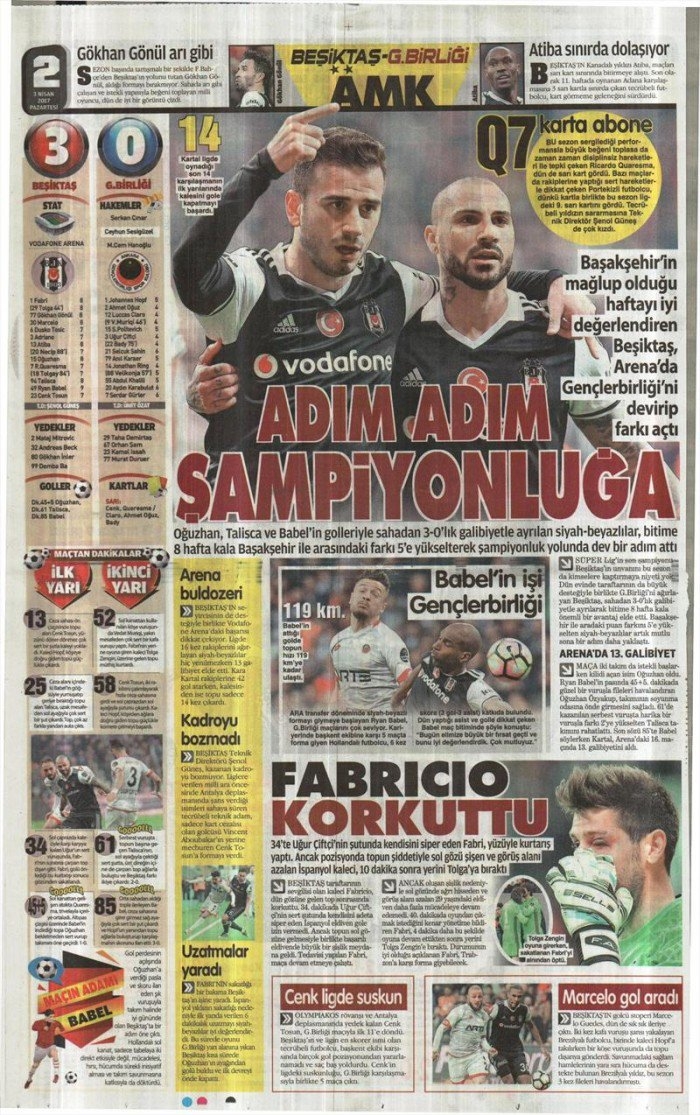 3 Nisan 2017 | İşte gazetelerin Beşiktaş manşetleri - Görsel 7