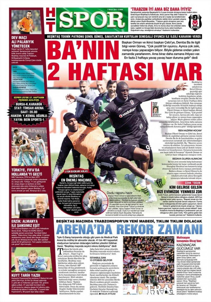7 Nisan 2017 | İşte gazetelerin Beşiktaş manşetleri - Görsel 4