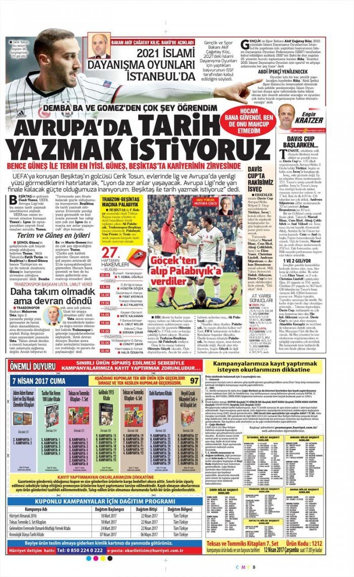 7 Nisan 2017 | İşte gazetelerin Beşiktaş manşetleri - Görsel 5