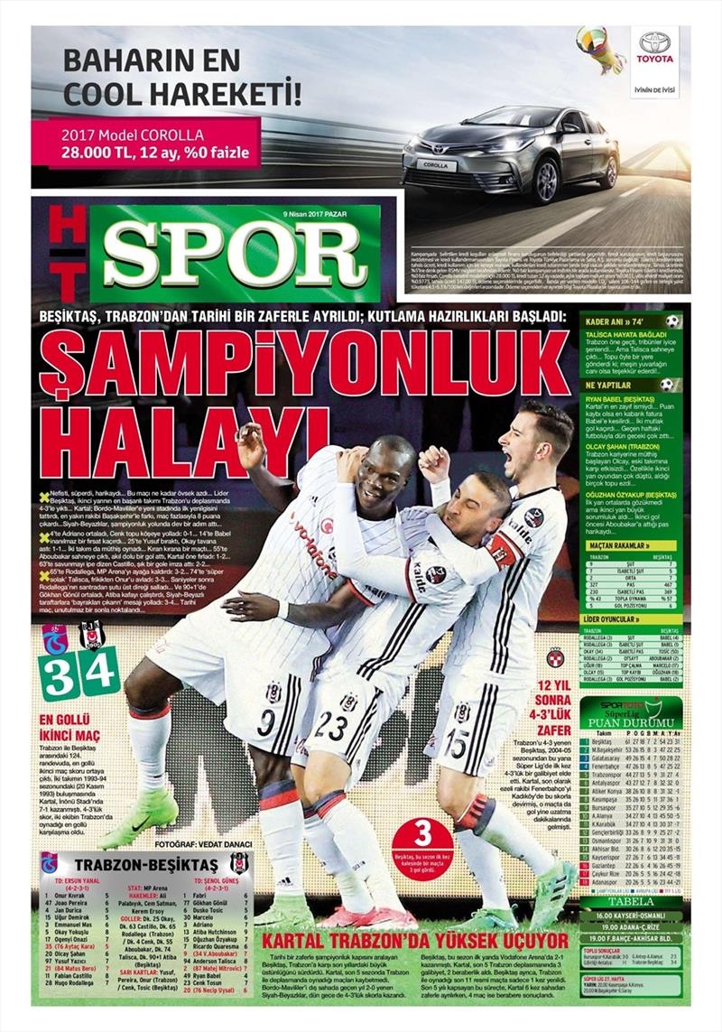9 Nisan 2017 | İşte gazetelerin Beşiktaş manşetleri - Görsel 10