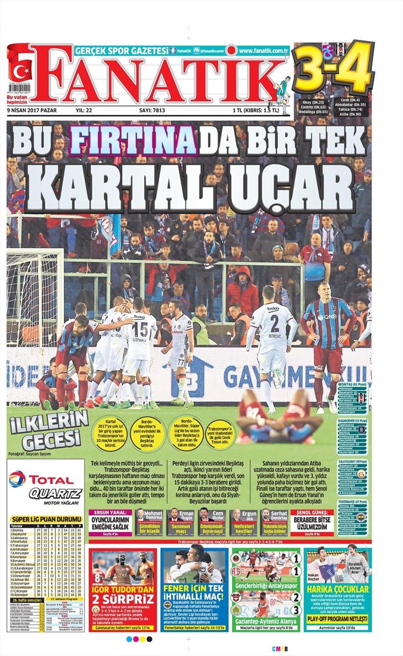 9 Nisan 2017 | İşte gazetelerin Beşiktaş manşetleri - Görsel 11