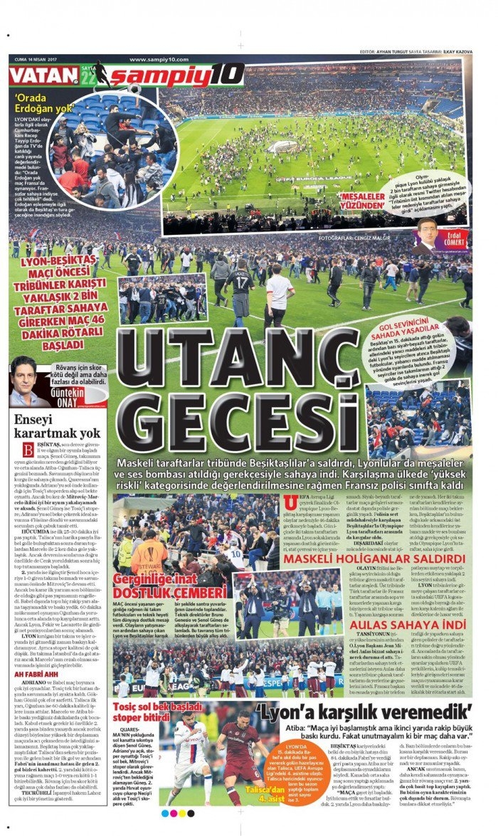 14 Nisan 2017 | İşte gazetelerin Beşiktaş manşetleri - Görsel 1