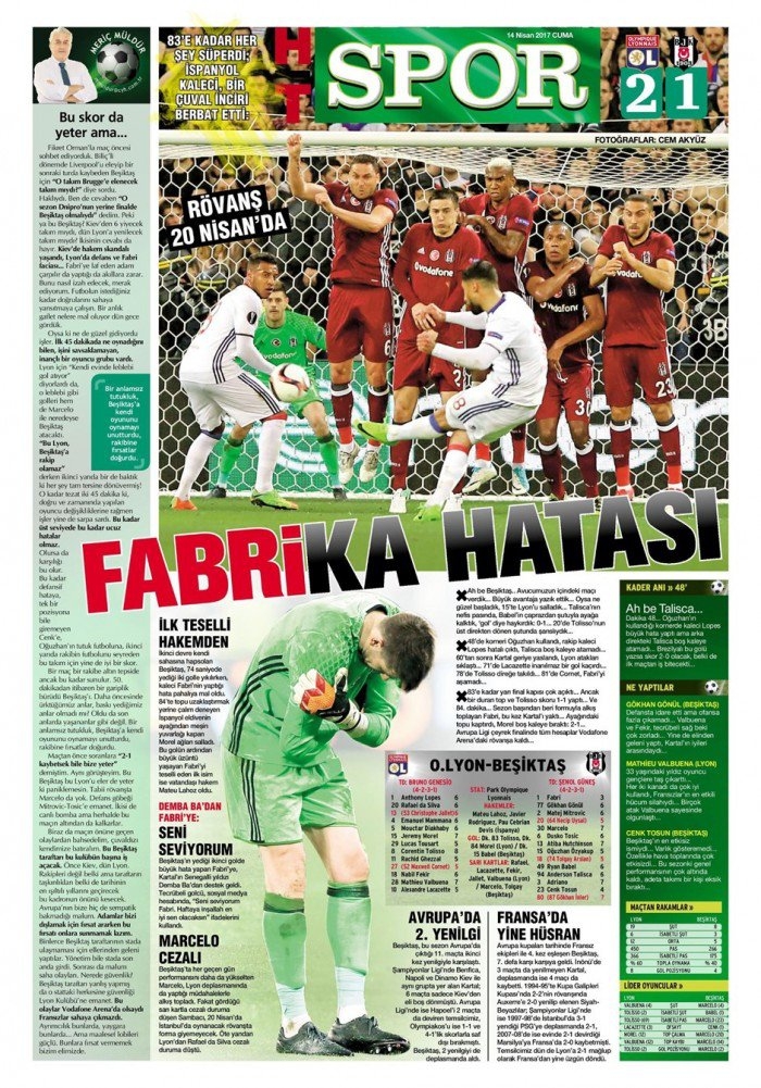 14 Nisan 2017 | İşte gazetelerin Beşiktaş manşetleri - Görsel 3