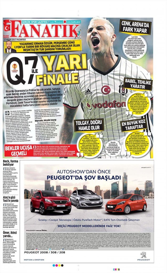 17 Nisan 2017 | İşte gazetelerin Beşiktaş manşetleri - Görsel 5