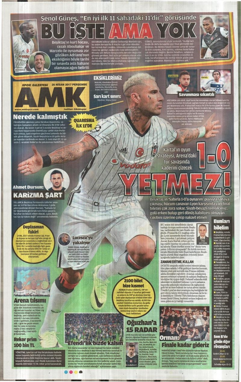 20 Nisan 2017 | İşte gazetelerin Beşiktaş manşetleri - Görsel 12