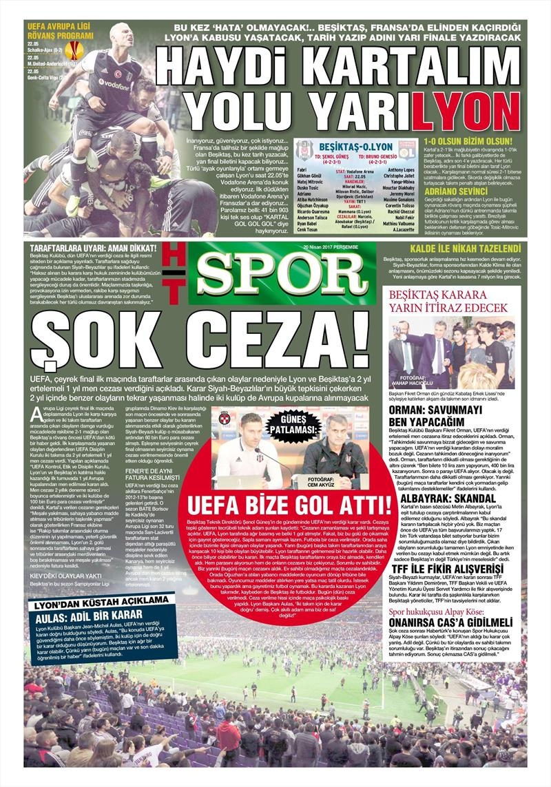 20 Nisan 2017 | İşte gazetelerin Beşiktaş manşetleri - Görsel 5
