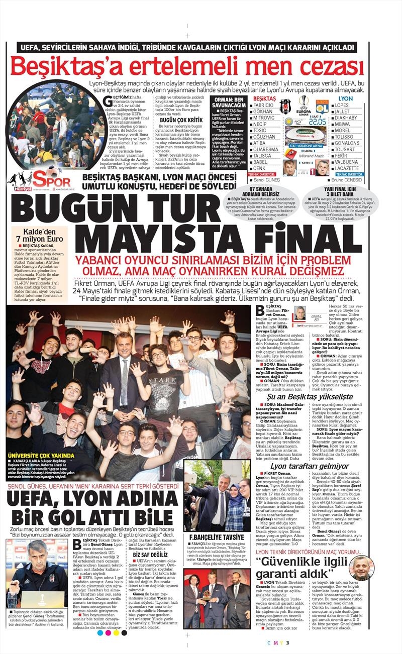20 Nisan 2017 | İşte gazetelerin Beşiktaş manşetleri - Görsel 6