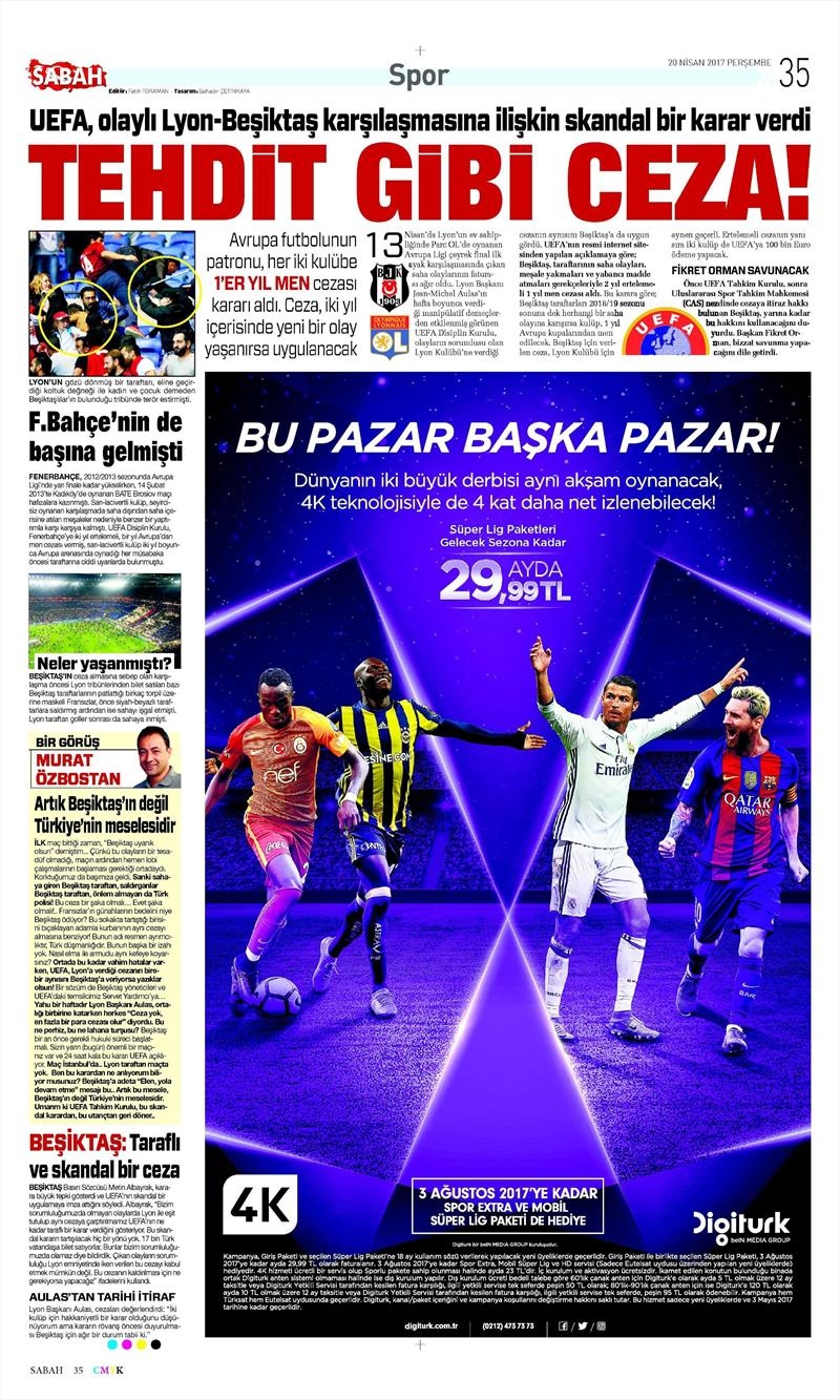 20 Nisan 2017 | İşte gazetelerin Beşiktaş manşetleri - Görsel 8