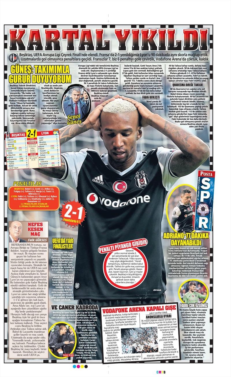 21 Nisan 2017 | İşte gazetelerin Beşiktaş manşetleri - Görsel 10