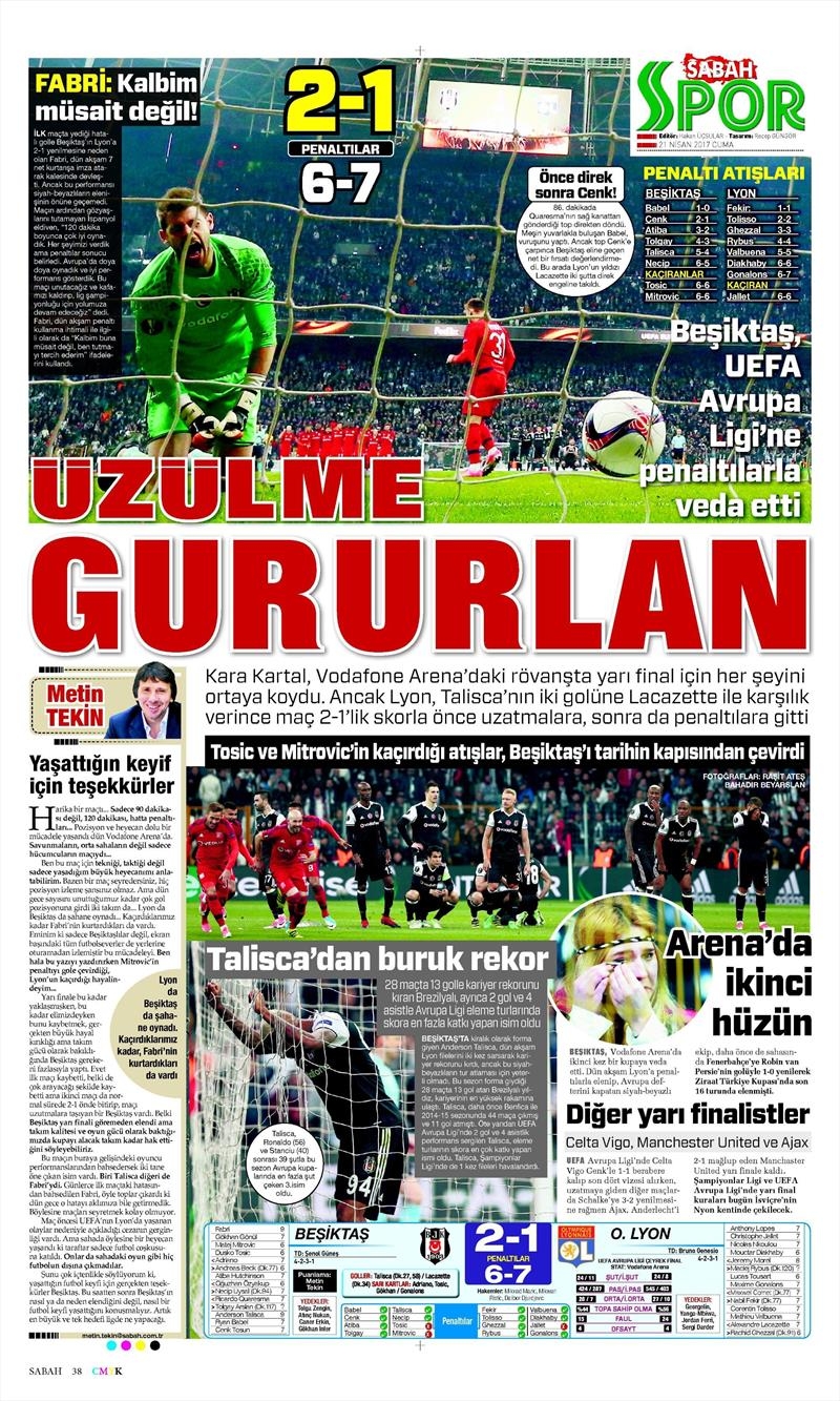 21 Nisan 2017 | İşte gazetelerin Beşiktaş manşetleri - Görsel 12