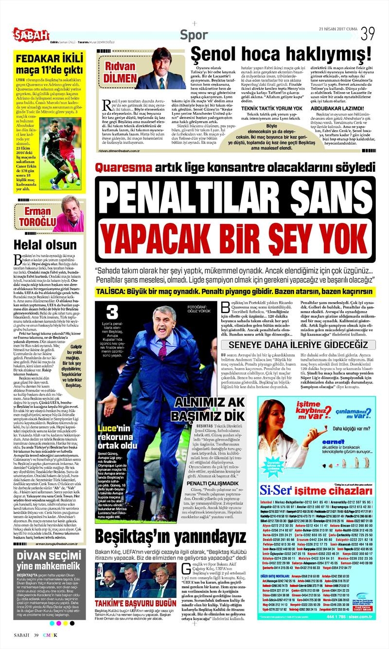 21 Nisan 2017 | İşte gazetelerin Beşiktaş manşetleri - Görsel 13