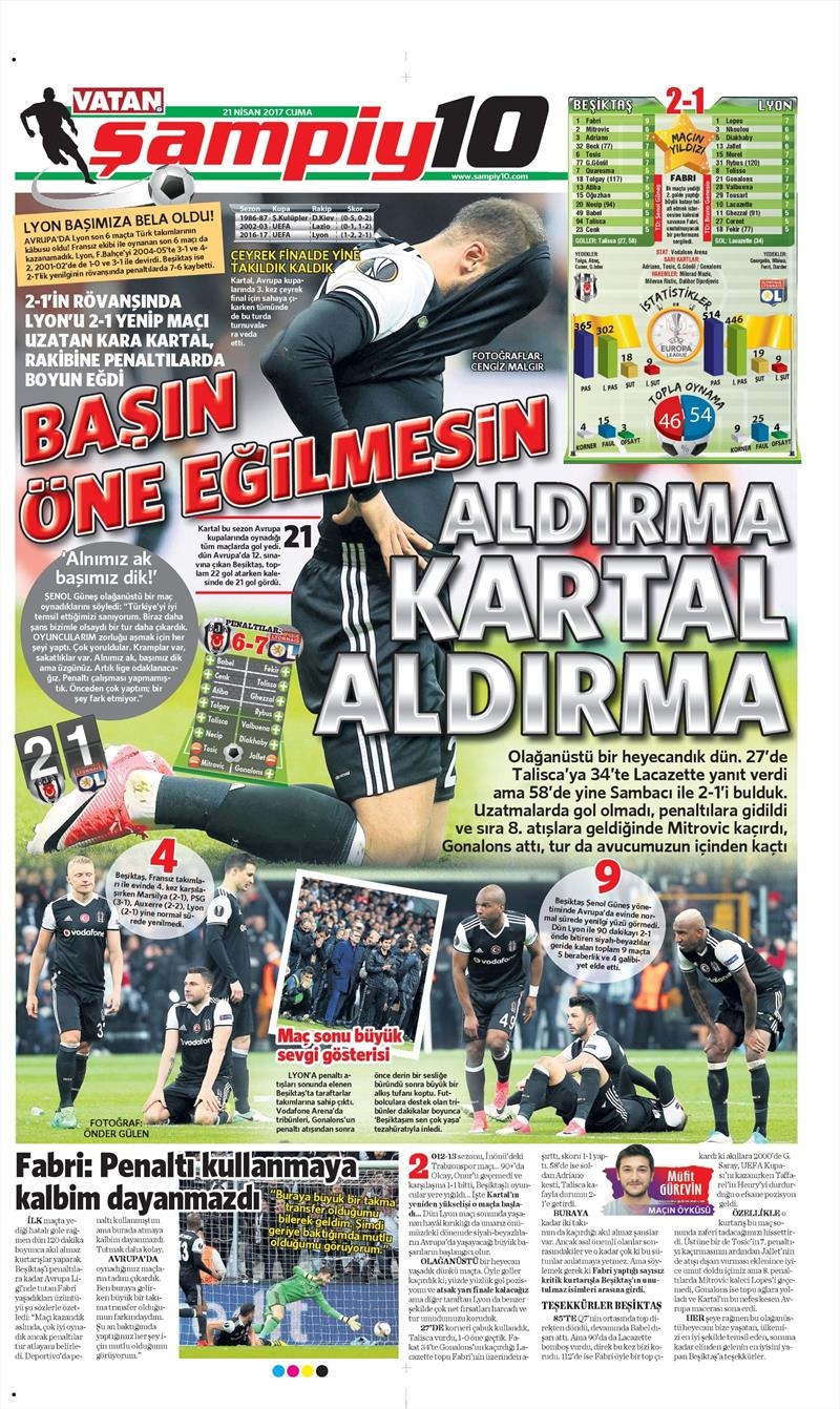 21 Nisan 2017 | İşte gazetelerin Beşiktaş manşetleri - Görsel 15