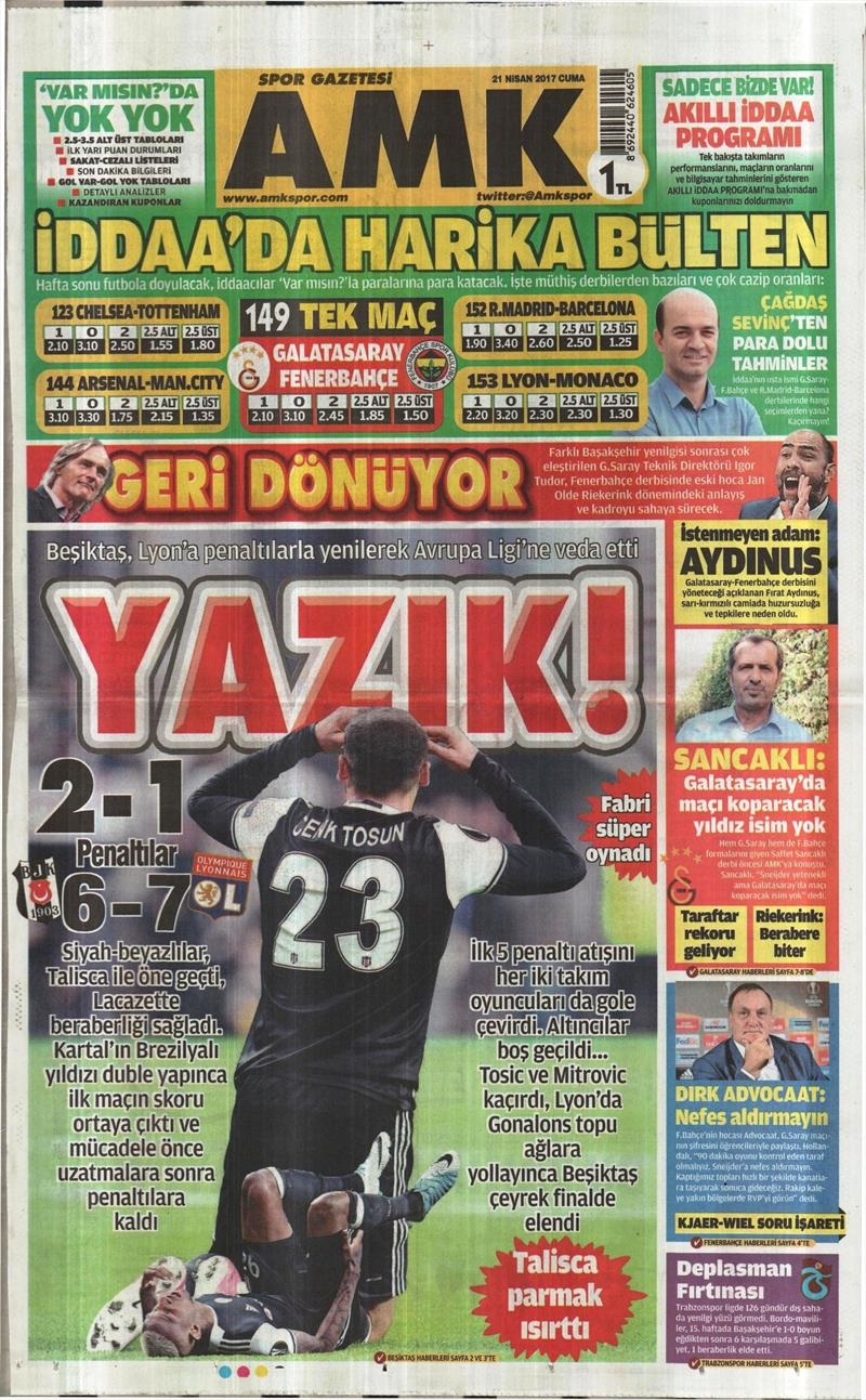 21 Nisan 2017 | İşte gazetelerin Beşiktaş manşetleri - Görsel 17
