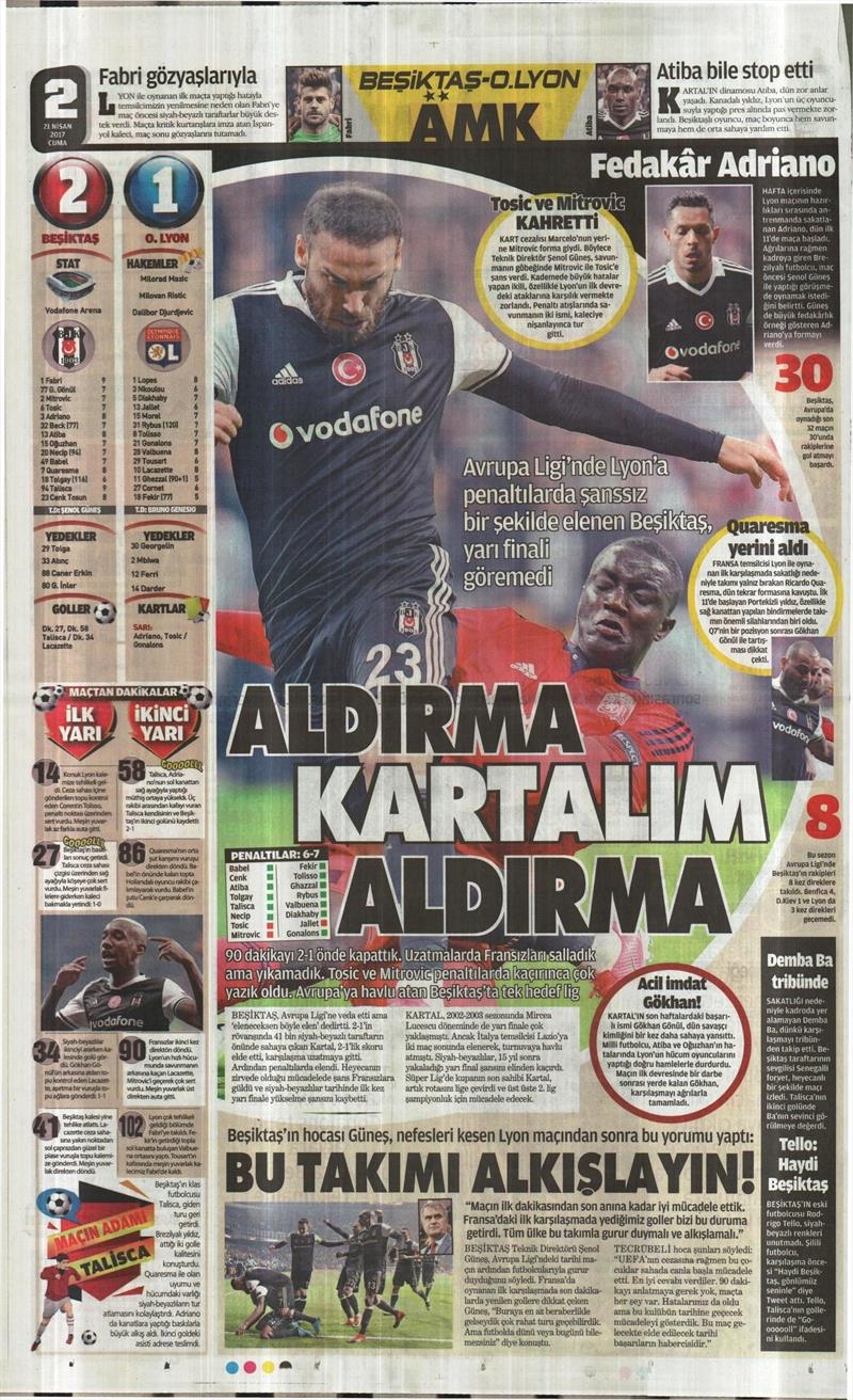 21 Nisan 2017 | İşte gazetelerin Beşiktaş manşetleri - Görsel 18