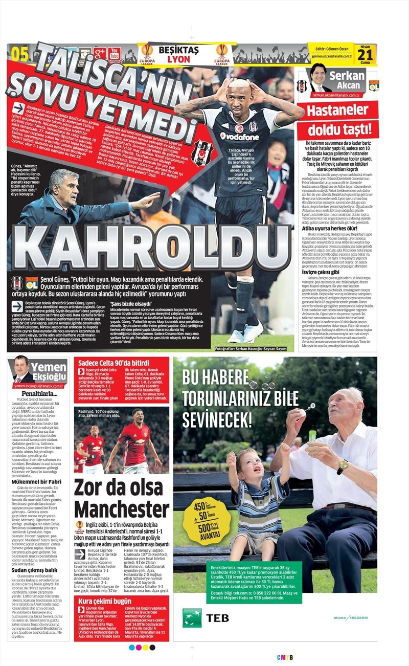 21 Nisan 2017 | İşte gazetelerin Beşiktaş manşetleri - Görsel 4