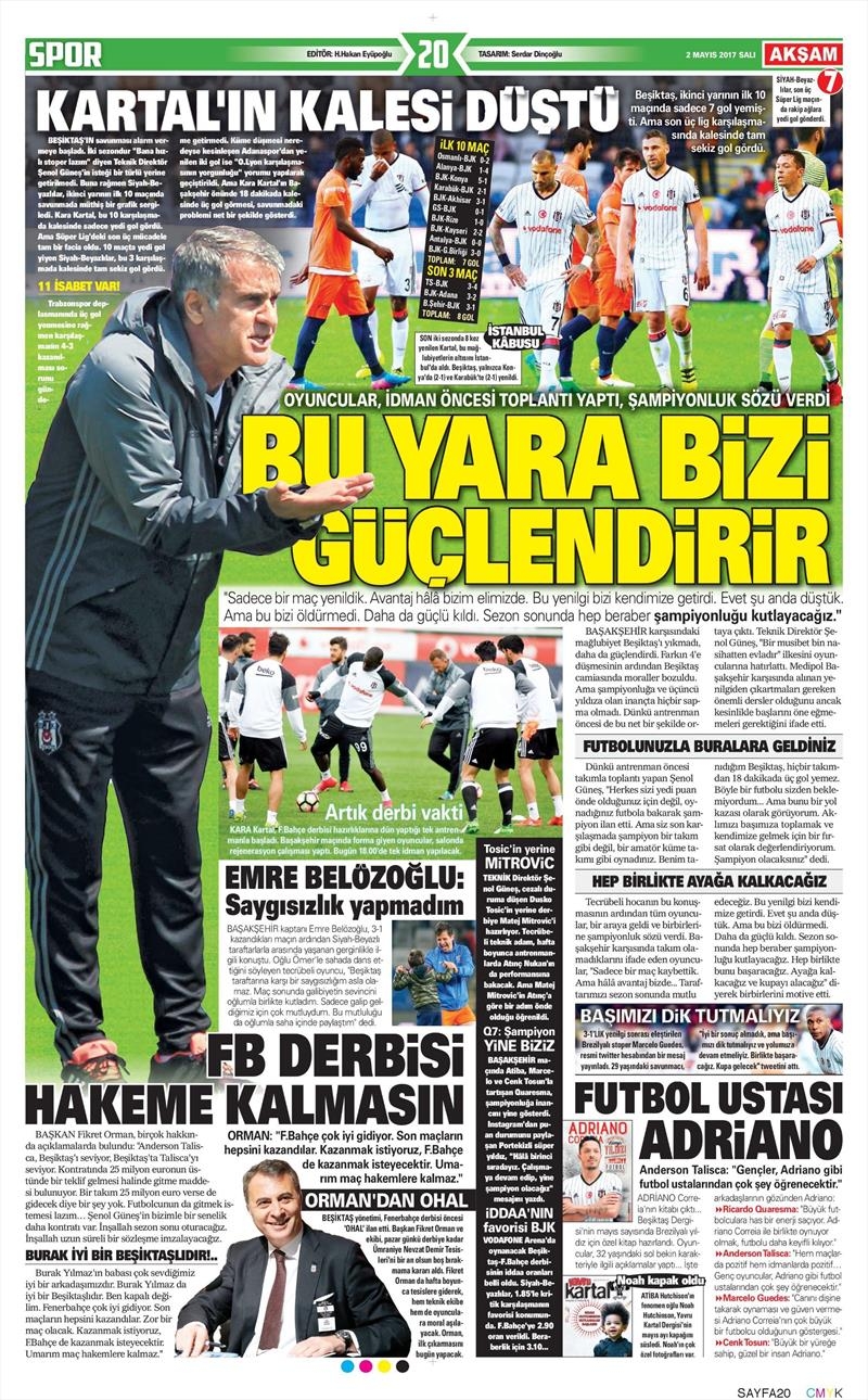2 Mayıs 2017 | İşte gazetelerin Beşiktaş manşetleri - Görsel 4