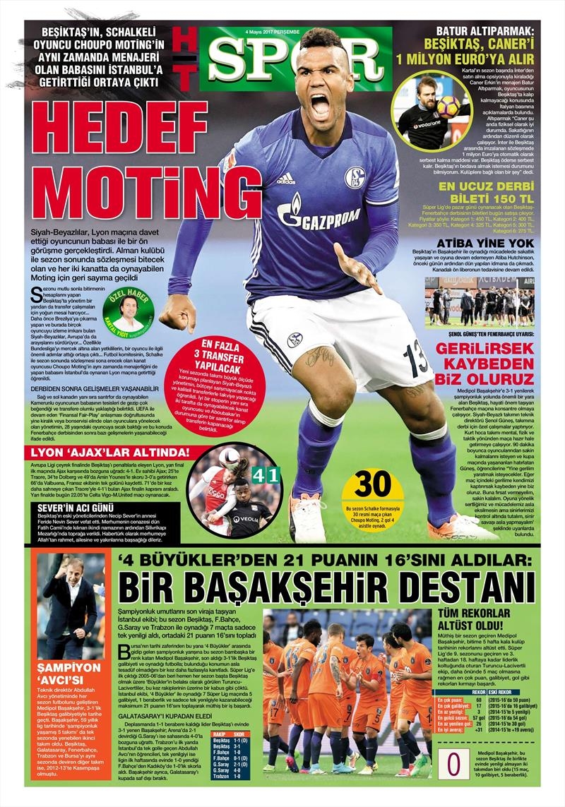 4 Mayıs 2017 | İşte gazetelerin Beşiktaş manşetleri - Görsel 6