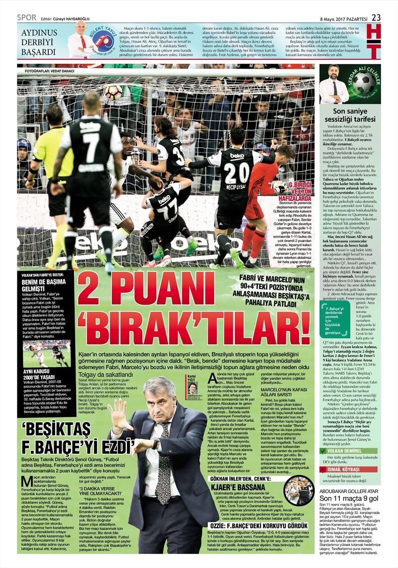 8 Mayıs 2017 | İşte gazetelerin Beşiktaş manşetleri - Görsel 10