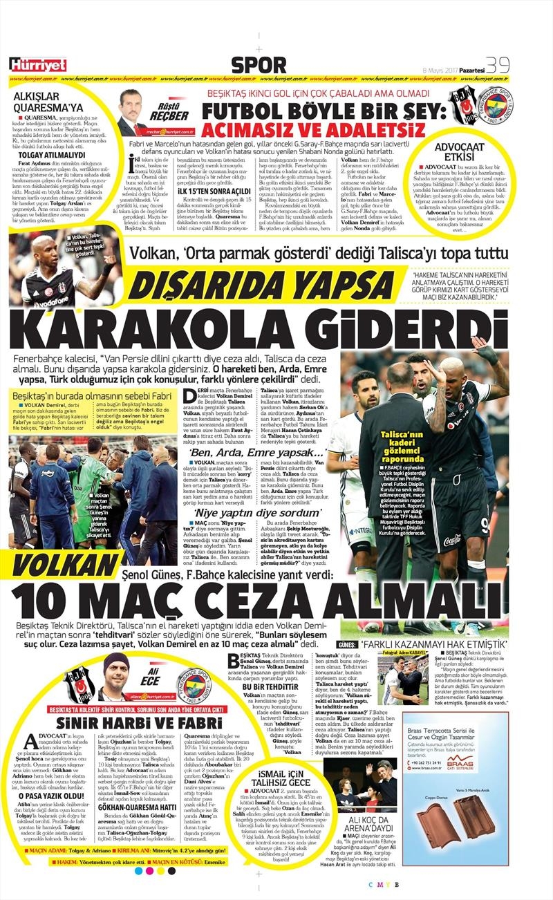 8 Mayıs 2017 | İşte gazetelerin Beşiktaş manşetleri - Görsel 13