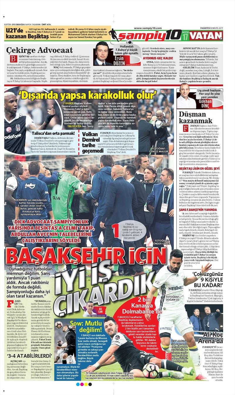8 Mayıs 2017 | İşte gazetelerin Beşiktaş manşetleri - Görsel 19