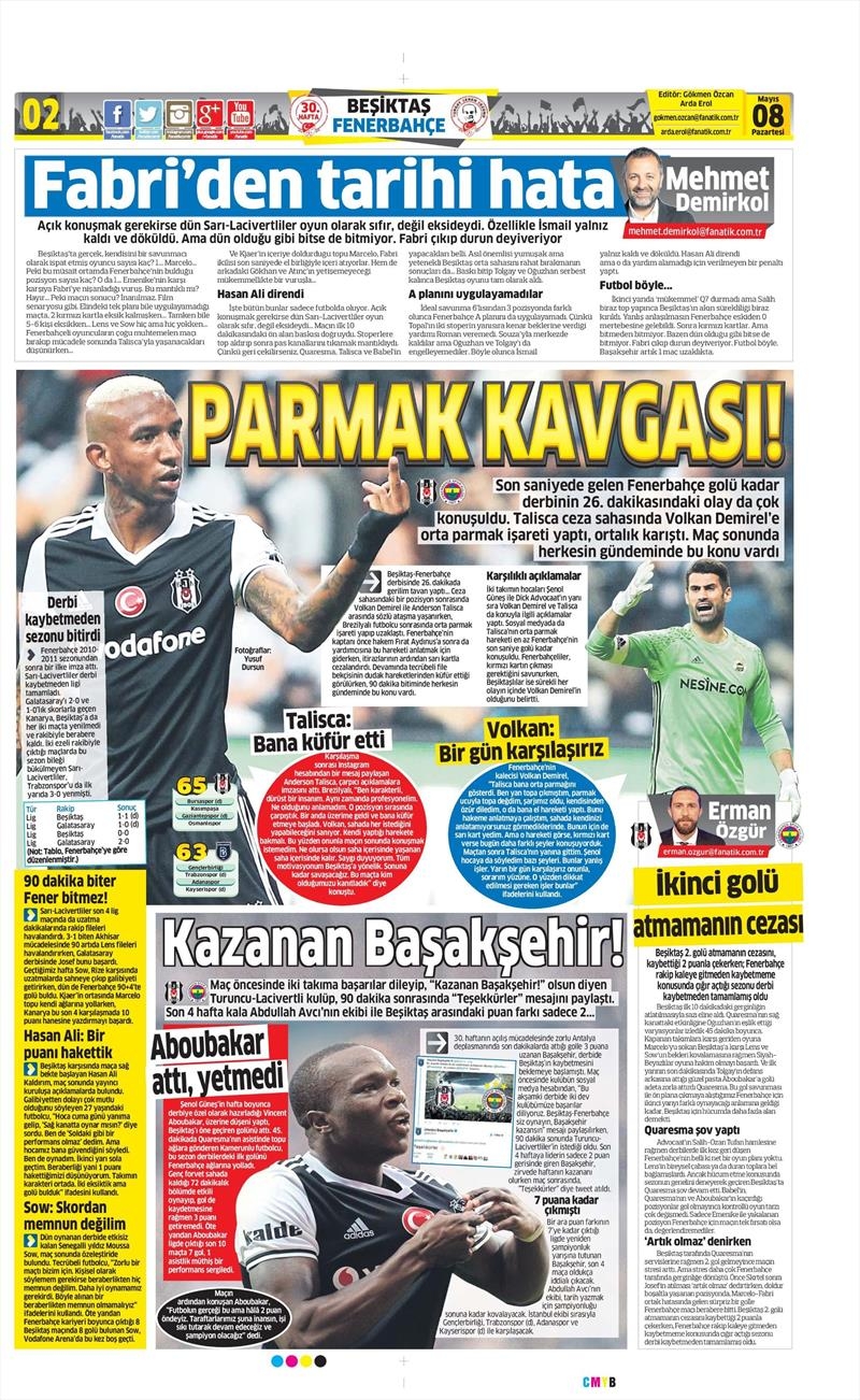 8 Mayıs 2017 | İşte gazetelerin Beşiktaş manşetleri - Görsel 4
