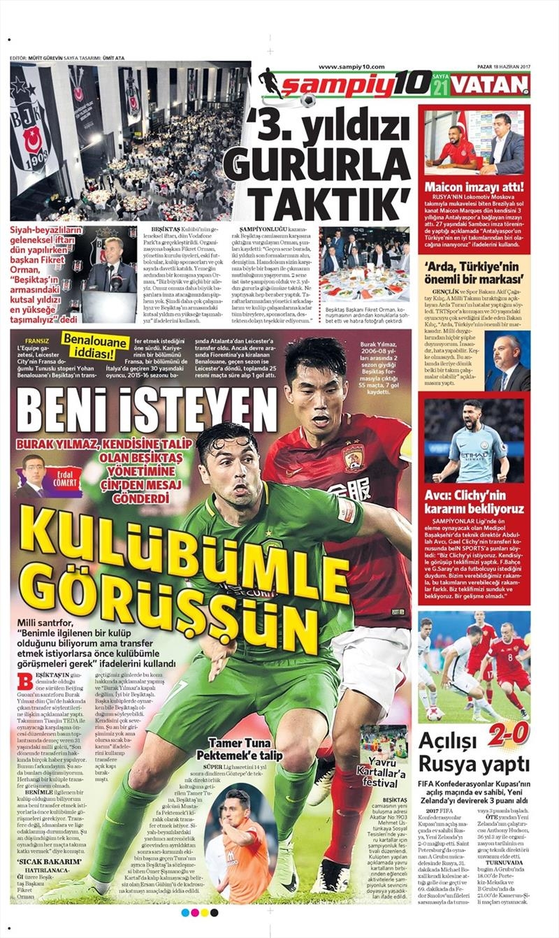 18 Haziran 2017 | İşte gazetelerin Beşiktaş manşetleri - Görsel 5